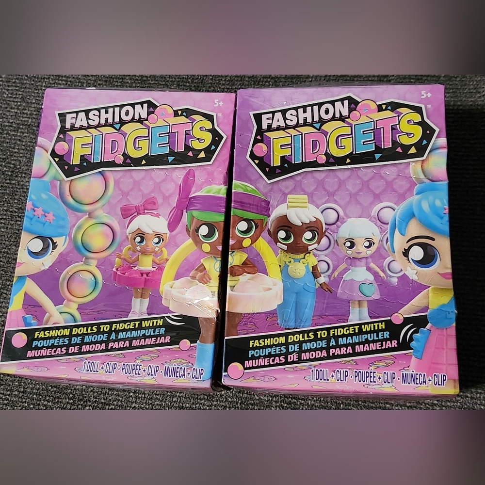 Set Of 2 NWT Fashion Fidgets Collectable Toys Sensory Stress Focus